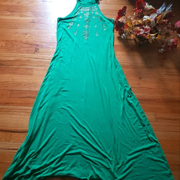 green emerald velvet dress Ashley Stewart - Dress